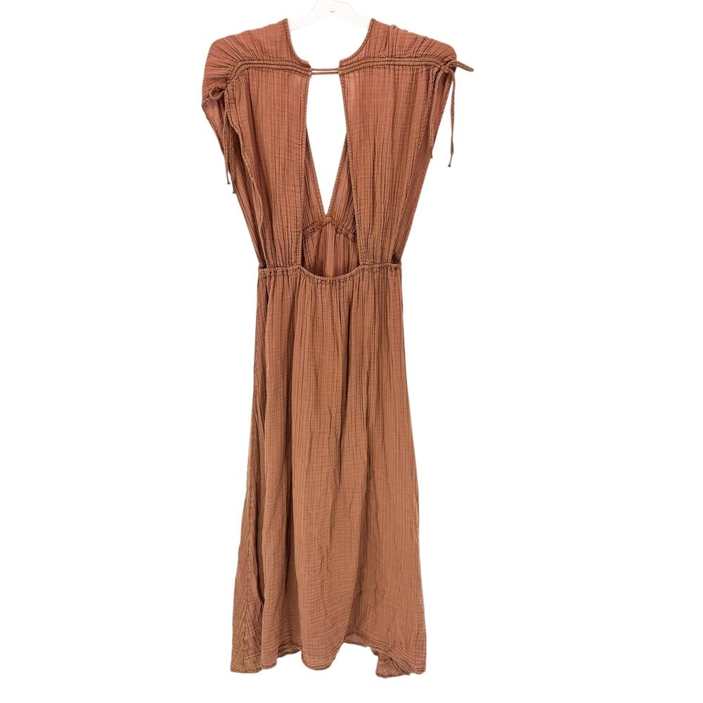 Anthropologie Maxi Dress Small Gauze Kaftan Swim Cover Up Beach Resort NEW Flaw - Picture 6 of 11